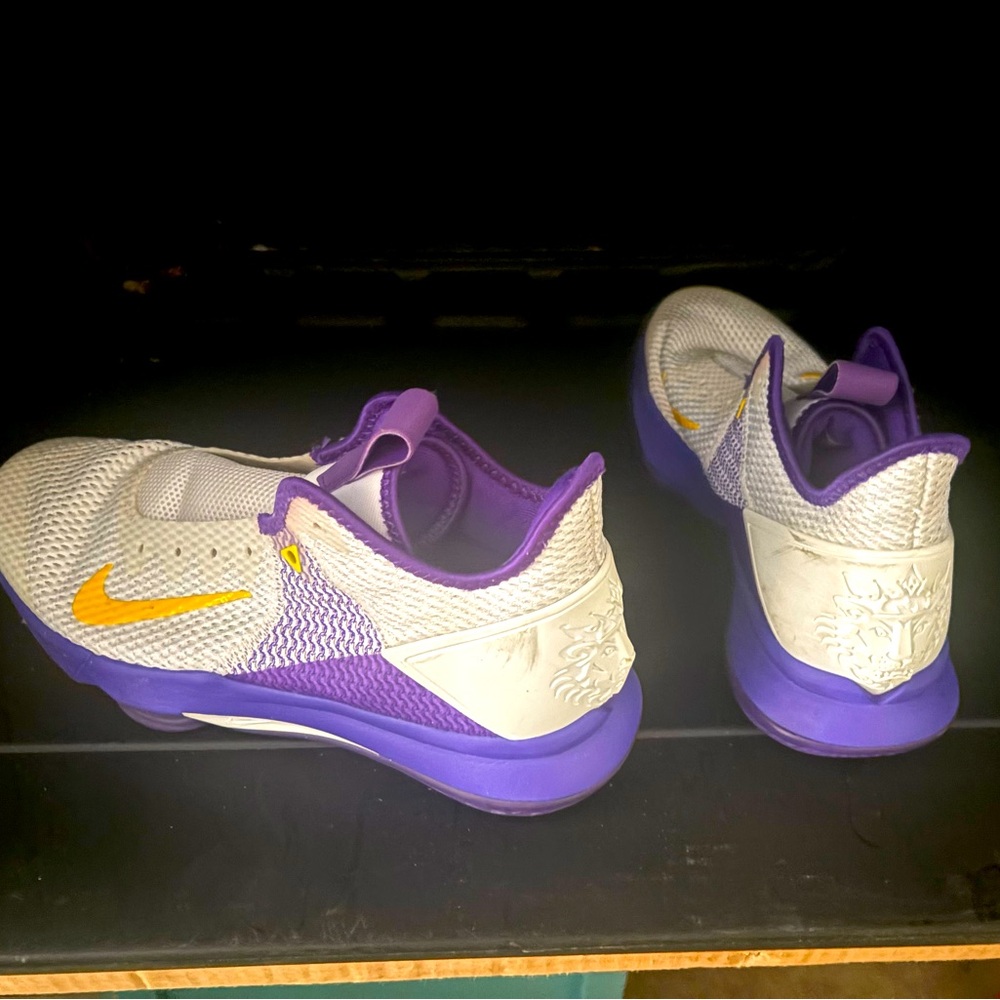 Nike Men's Athletic Shoes - Purple, White, and Yellow